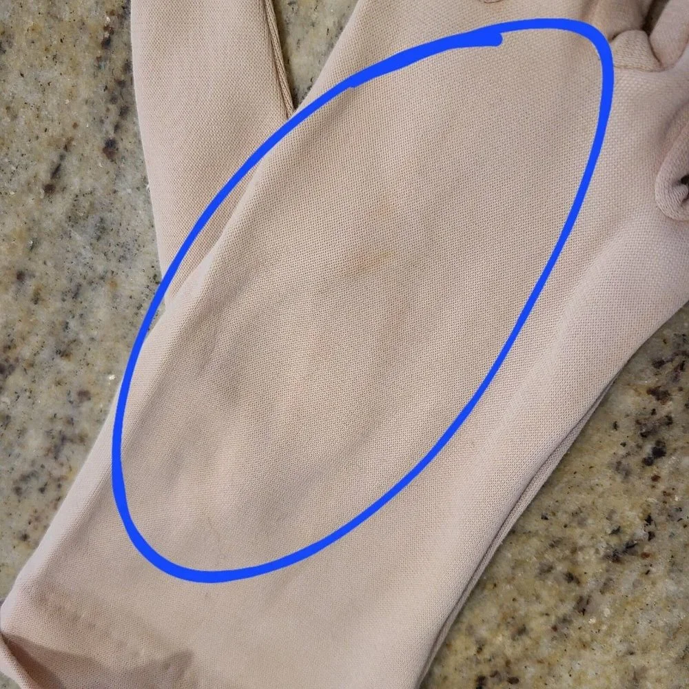 Vintage Size XL Fleshy Beige Nylon Stretch Formal 10